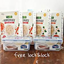 Selain menyehatkan, kemasan jar bisa dibawa kemana saja. Promina Homemade 8 Bubur Mpasi Gratis Lock Lock Min Beli 3pcs Shopee Indonesia
