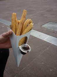 Churros With A Dippable Chocolate Sauce Container Food Packaging Design Brilliant Packaging Brilliant Packaging Design