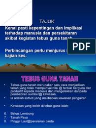 Maybe you would like to learn more about one of these? Tebus Guna Tanah Kajian Kes