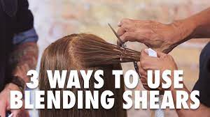 We show you how to cut with hair thinning scissors. 3 Ways To Use A Blending Shear When Cutting Hair