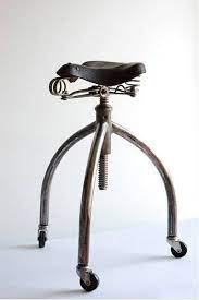 go green recycling old bicycles and parts for unique furniture vintage industrial furniture unique furniture industrial stool