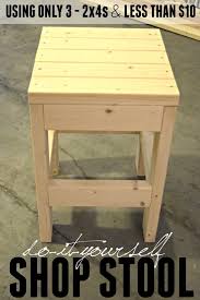 Incredibly Simple Diy Shop Stool Plans Build For Under 10 Wood Diy Shop Stool Woodworking Projects That Sell