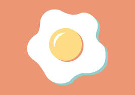 Fried Egg Flat Vector Fried Egg Egg Art Egg Logo