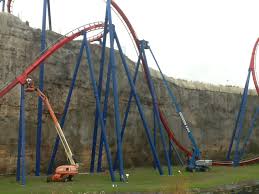 Galleries include six flags magic mountain, cedar point, disneyland, walt disney world, and more. Painting The Superman Krypton Coaster Sf Fiestatexas Baynum Painting