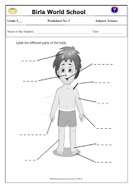 A crossword to practise body parts. Parts Of The Body Worksheet For Grade 1 Printable Worksheets And Activities For Teachers Parents Tutors And Homeschool Families