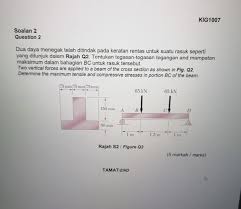 Check spelling or type a new query. Kig1007 Soalan 2 Question 2 Dua Daya Menegak Telah Chegg Com