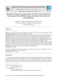 Thesis, universiti putra malaysia (upm). Pdf Bachelor S Degree In German Studies And Then The Professional Development Of The 2008 Ba German Graduates From Universiti Putra Malaysia Gatr Journals Academia Edu
