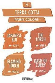 Think less halloween, more marigold. Color Of The Month Soft Focus Colorfully Behr Terra Cotta Paint Color Behr Paint Orange Paint Colors