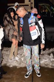 Birdman Put Some Respect On My Name Video Tyga With Kylie Jenner Wears Repsol Honda Jacket Dior Homme Paint Jeans And Revenge X Storm Sneakers Upscalehype Painted Jeans Dior Homme Kylie Jenner