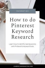 Pinterest Keyword Research Tutorial Pinterest Keywords Pinterest Marketing Strategy Seo Tips