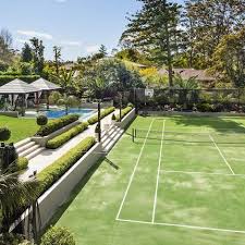 Upper North Shore Backyard Design Backyard Makeover Landscape Design Sydney Nsw Tennis Court Backyard Backyard Sports Tennis Court Design