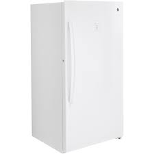 An upright freezer that gives you lots of storage space while keeping everything visible and accessible. Ge 17 3 Cu Ft Frost Free Upright Freezer White Fuf17dlrww Best Buy