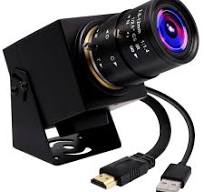 ELP Caméra USB 4K HDMI Grand Angle 2,8-12 mm Objectif Varifocal Focus  Webcam Caméra de Gros Plan Prise en Charge H.265, Ultra HD 2160P Webcam  avec ...