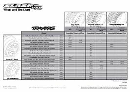 Slash Vxl 58076 21 Tire Chart Traxxas