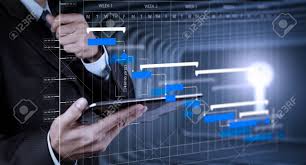 Project Manager Working And Update Tasks With Milestones Progress