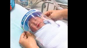 Cegah Corona Bayi Baru Lahir Dipasangi Pelindung Wajah