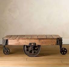 97 Recycled Art Pieces Vintage Industrial Decor Coffee Table Restoration Hardware Furniture Factory
