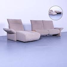 Koinor Elena Stoff Sofa Beige Relax Funktion Strukturstoff Ecksofa 5425 Beige Sofa Love Seat Throw Pillows
