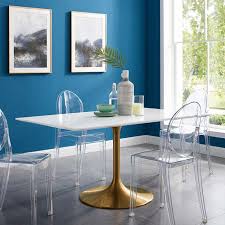 Damon Dining Table 60 Rectangle Shades Of Light In 2020 Dining Table Dining Table Gold Rectangle Dining Table