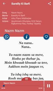 Hit Kriti Sanon Songs Lyrics For Android Apk Download Check out nazm nazm song lyrics and listen simultaneously. hit kriti sanon songs lyrics for