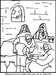 Change picture into coloring page. Water Into Wine Coloring Page Coloring Home