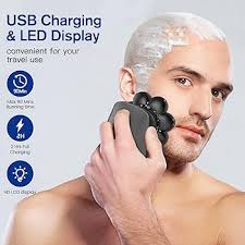 Mr.wintek 8D Head Shaver for Bald Men, 5-in-1 Head Electric Razor with Nose  Hair Trimmer, IPX6 Waterproof Wet/Dry Mens Grooming Kit, Anti-Pinch, LED  Display, USB Rechargeable : Amazon.co.uk: Health & Personal Care