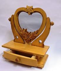 Handmade Wooden Large Dressing Table Hand Carved Heart Etsy Large Dressing Tables Handmade Wooden Carved Heart