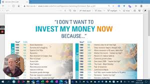 Investing, at its heart, is the trading of your money today for a lot more money in the future. I Don T Want To Invest My Money Today Because Youtube