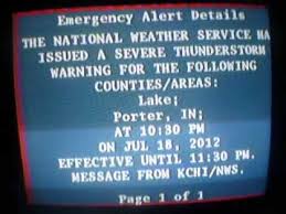 This is a odd warning because it mentions coos. Severe Thunderstorm Warning On Tv Eas 487 Youtube