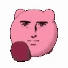 Kirby Human Face Meme Gif Kirby Human Face Meme Weird Discover Share Gifs