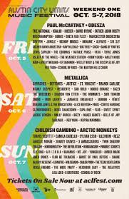 Buy austin city limits festival tickets at vivid seats. Things To Do Austin City Limits Festival Announces 2018 Daily Lineups Houston Press