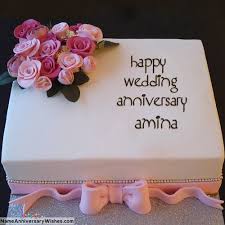 Wishes Happy Birthday Saad Cake Images Names Picture Of Amina Is Loading Please Wait Happy Anniversary Cakes Happy Marriage Anniversary Cake Anniversary Cake With Photo