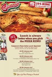 Featured Content On Myspace Lunch Specials Pizza King Menu Restaurant