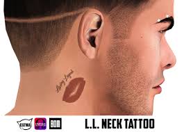 What neck tattoo designs are the best? Second Life Marketplace Kiss Neck Tattoo