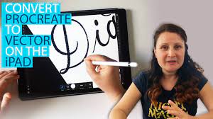 I won't cover instructions here, but it is an excellent vector program on the ipad at a similar price point as procreate. Procreate Lettering Convert To Vector On The Ipad Image Trace Youtube