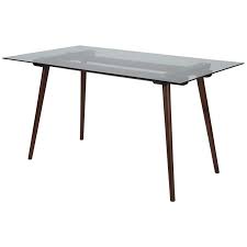 A 48 inch round dining table ensures four people are comfortable during the meal, and a 60 inch dining table provides plenty of room for serving dishes as well as place settings. Build Com For Delacora Ff Sk Tc 5049 Gg Parkside 59 Wide Dining Table With Clear Glass Top Espresso Accuweather Shop