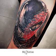 Venom Vs Spiderman Reserva Tu Turno Estudio De Tatuaje Theironstattoo Localidad Barcelona Spain In Venom Tattoo Marvel Tattoos Spiderman Tattoo