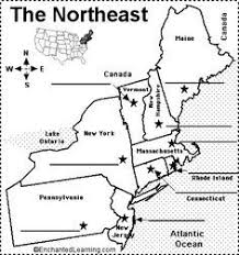 Northeastern Us State Capitals To Label States And Capitals United States Map Northeast Region