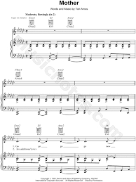 Tori Amos Mother Sheet Music In Gb Major Transposable Download Print Sku Mn0080121 Tori amos (born myra ellen amos; cad