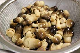 To prepare the canned mushrooms, we like to drain away the brine and give the mushrooms a rinse. Marinated Canned Mushrooms Olga S Flavor Factory