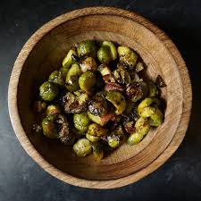 Classic roasted brussels sprouts are kicked up a notch with a sprinkling of parmesan, a squeeze of slow cooker cheesy garlic brussels sprouts. Roasted Brussels Sprouts And Bacon With Balsamic Reduction Bijoux Bits