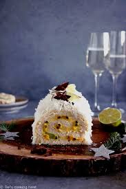 Toasted Coconut Tropical Fruit Cake Roll Video Del S Cooking Twist Recipe Cake Roll Toasted Coconut Fruit Cake