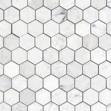 Exterior floors must be how do i take care of my carrara tiles? Bianco Carrara Hexagon Polished Marble Mosaic 12 X 12 931100750 Floor And Decor