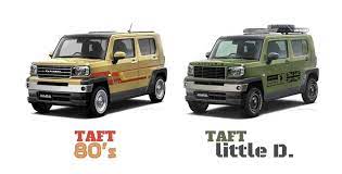 ダイハツ タフトをランクル ディフェンダー風に ダムドがタフト用ボディパーツを計画しているようだ ダムド ダイハツ ディフェンダー