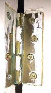 Holding the can 8 inches from the hardware, apply one light coat of the spray paint color of your choice to cover all surfaces of the hardware. Should We Paint These Door Hinges Mumsnet