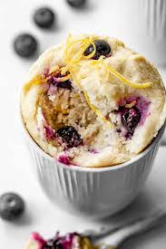 Vegan Easy Gluten Free Lemon Blueberry Mug Cake Early Brawd Recipe In 2020 Gluten Free Lemon Mug Cake Lemon Blueberry