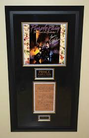 Rock Star Gallery Prince Purple Rain Signed Album And Handwritten Lyrics Http Rockstargallery Net Signed Sheet M Prince Purple Rain Purple Rain Purple