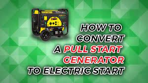 How To Convert A Pull Start Generator To Electric Start Youtube