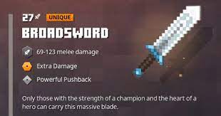Maybe you would like to learn more about one of these? Broadsword Minecraft Dungeons Gamewith