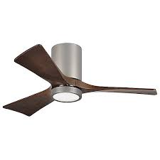 Fanatic oxley 12w led ceiling fan adds comfort and style to any room in your home blade length: Atlas Fan Company Irene Hlk Led Flush Mount 3 Blade Ceiling Fan Ylighting Com